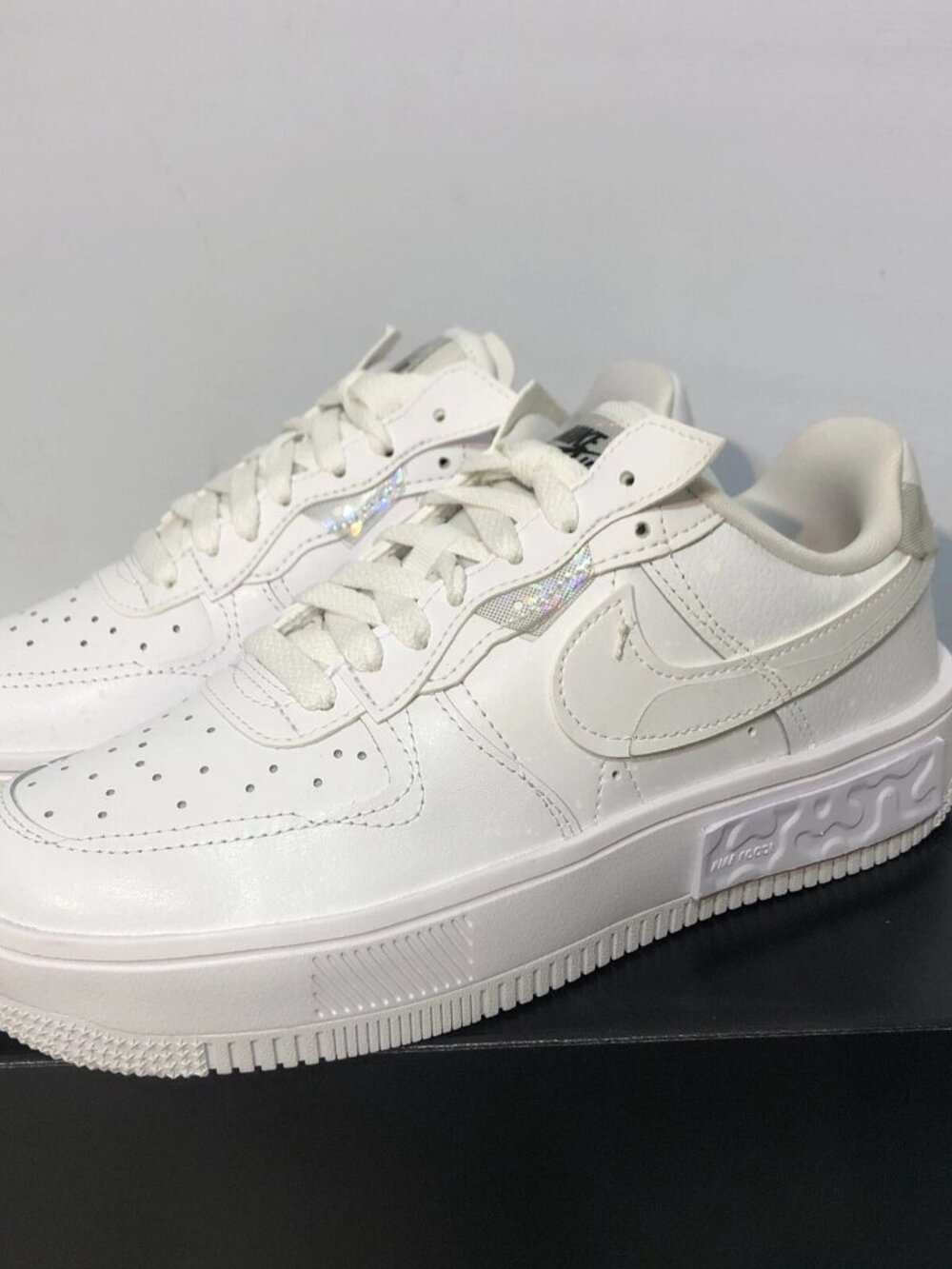 Nike Air Force 1 Fontanka Shoes Triple White DQ5021-100 Women's Size 7.5